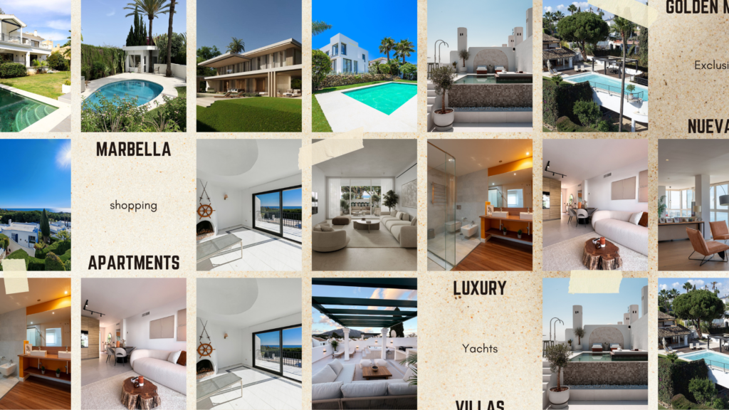 Luxury properties in Nueva Andalucía, Golden Mile and Marbella showcasing prime real estate investment opportunities on the Costa del Sol.