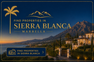 Luxury villas in Sierra Blanca Marbella with mountain views, Mediterranean coastline and exclusive gated community lifestyle.