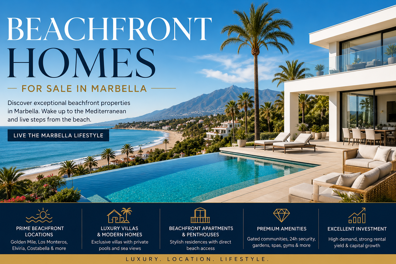 Beachfront Homes for Sale in Marbella