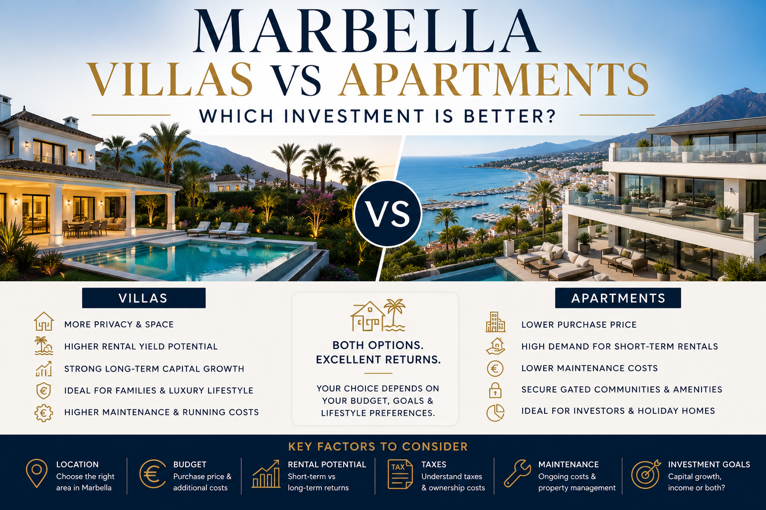 Marbella Villas vs Apartments: Which Investment Is Better?
